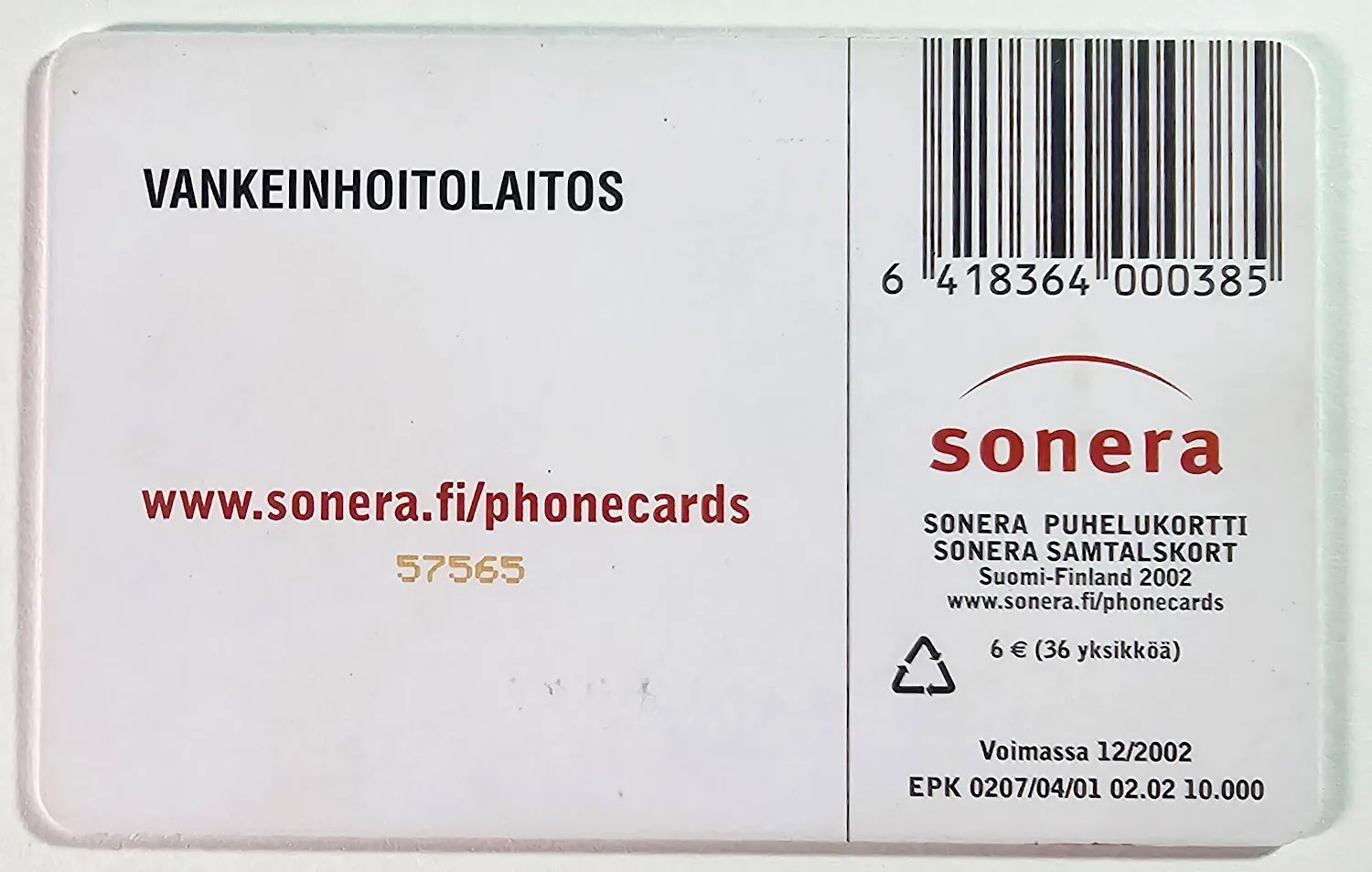 Zestaw trzech kart telefonicznych – Sonera, zdjęcie 5 z 7