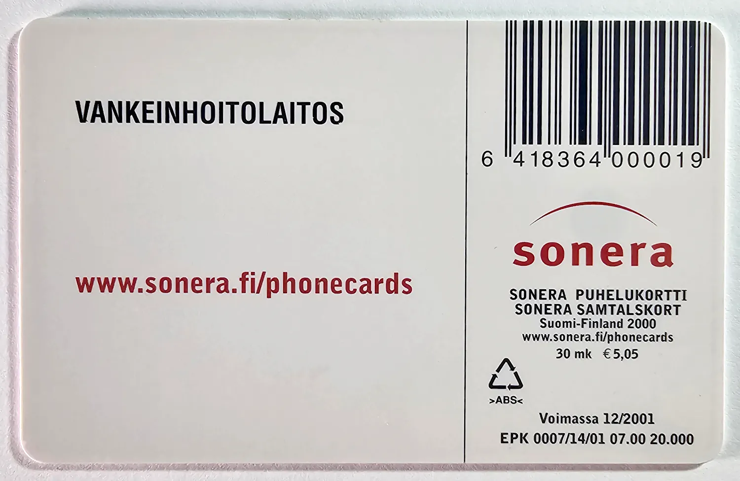 Zestaw trzech kart telefonicznych – Sonera, zdjęcie 7 z 7