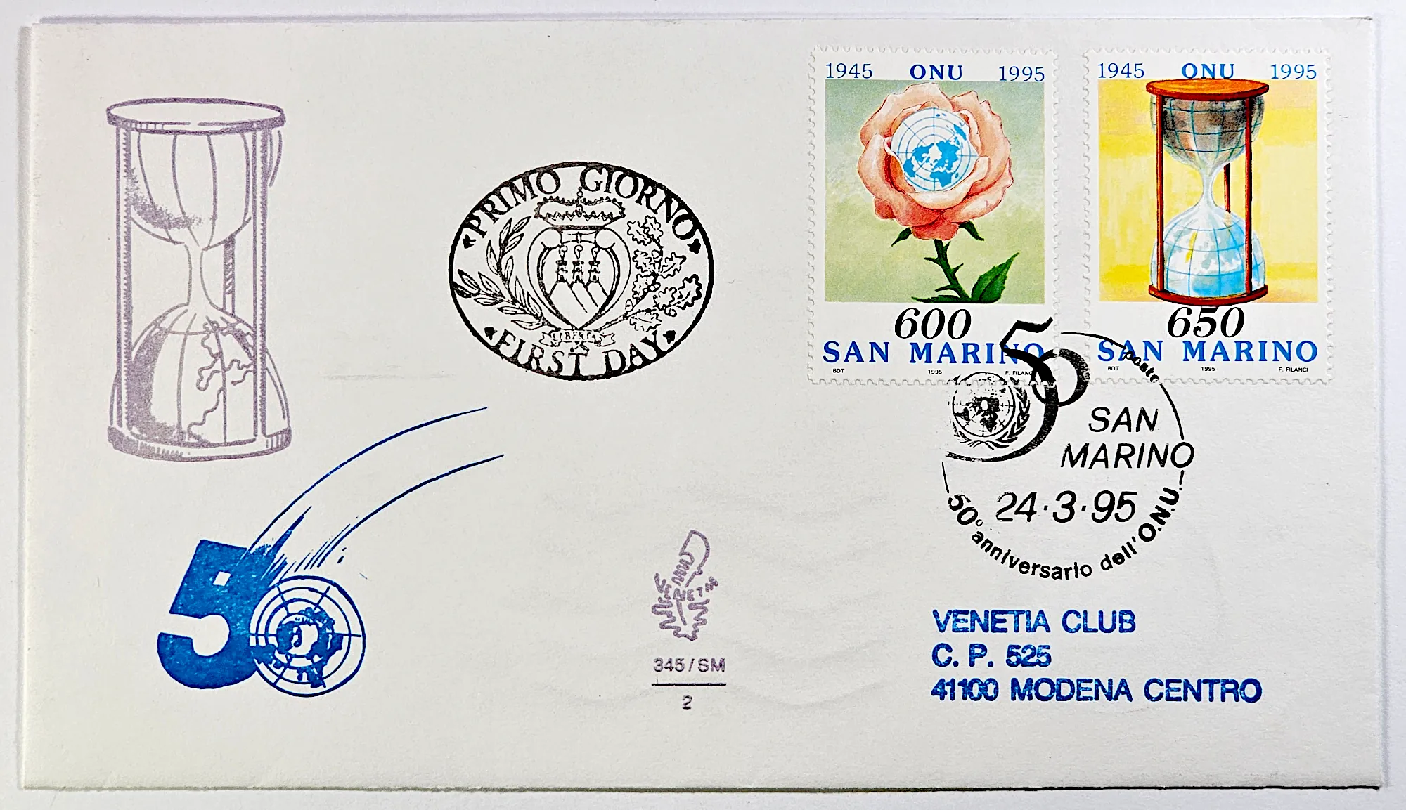 San Marino - 50 lat ONZ, zdjęcie 1 z 6